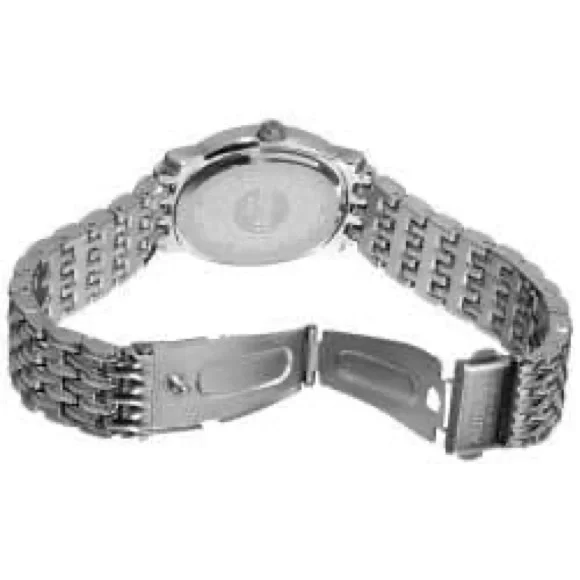 NEW August Steiner Silver-Tone Women's Watch with Crystal Accents - Picture 3 of 4